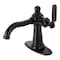 Kingston Brass KSD3540KL Single-Handle Bathroom Faucet with Push Pop-Up, Matte Black KSD3540KL - alternate 1